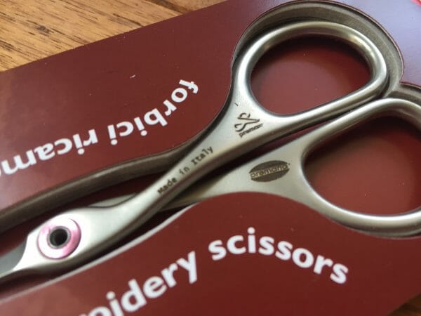 Gift ideas for stitchers - shout-out to this workhorse of a scissor, a Ring-Lock® pair from Premax, made in Italy. This pair won't ever loosen. 