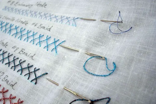 The right size needle makes all the difference in your stitching—and thread— experience. Your needle has to be in good condition, too.