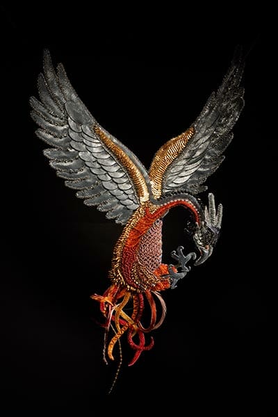 Phoenix, by Claire Edwards, Hand & Lock Prize for Embroidery