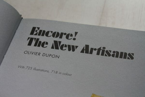 Book Review - Encore! The New Artisans by Olivier Dupon
