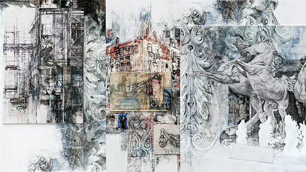Architectural Collage, by Sally Wilson