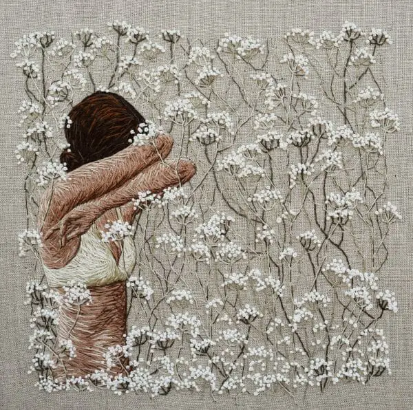 Michelle Kingdom - Even Now ...Even Sleeping (2017) – Hand Embroidery