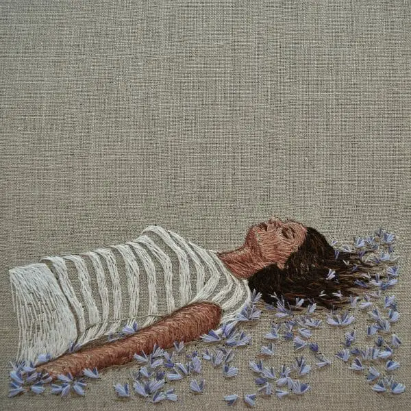 Michelle Kingdom - Preparing For Flight (2016) – Hand Embroidery