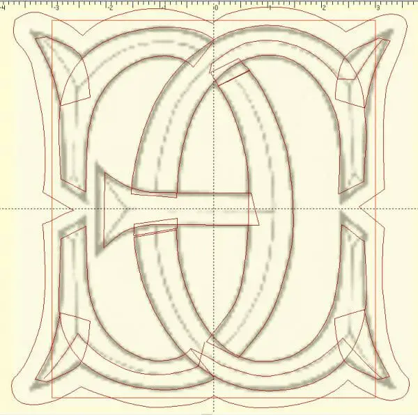 Vector Lines for Digitized Monogram