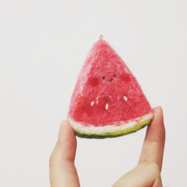 mochi9111's felted watermelon