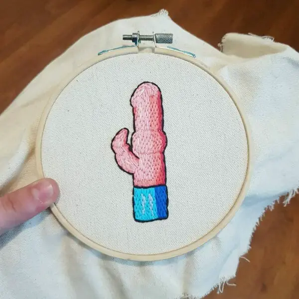 Marin Boyle - Rabbit - Hand Embroidery