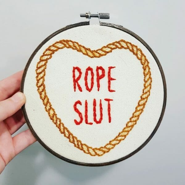 Marin Boyle - Rope Slut - Hand Embroidery