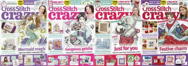 Cross Stitch Crazy covers for September to December 2014