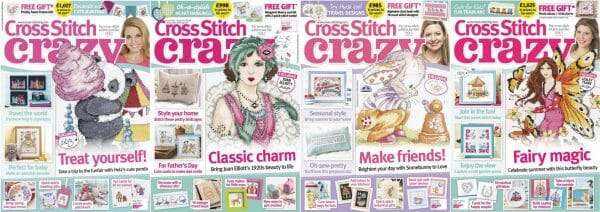 Cross Stitch Crazy covers for May to August 2015