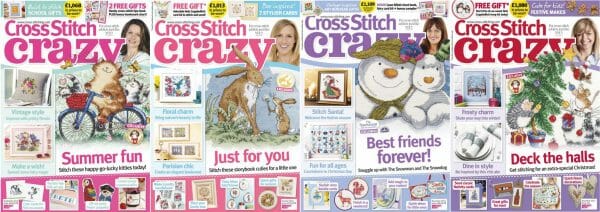 Cross Stitch Crazy covers for September to December 2015