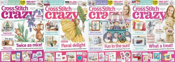 Cross Stitch Crazy covers for May to August 2016
