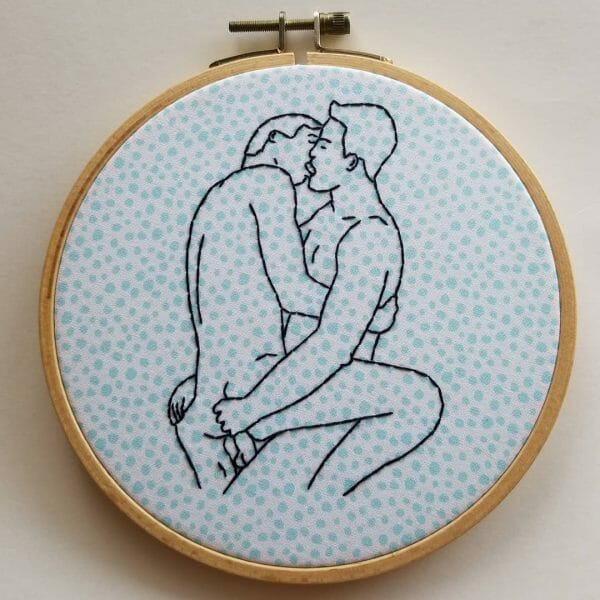 Two Hands Embroidery - Gay Love - Hand Embroidery