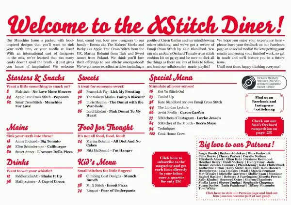 The Menu from XStitch Magazine Issue 8