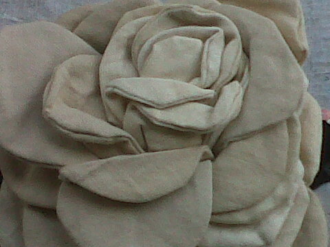 Natural strength is found within the excess fabric cut away after machining petals.