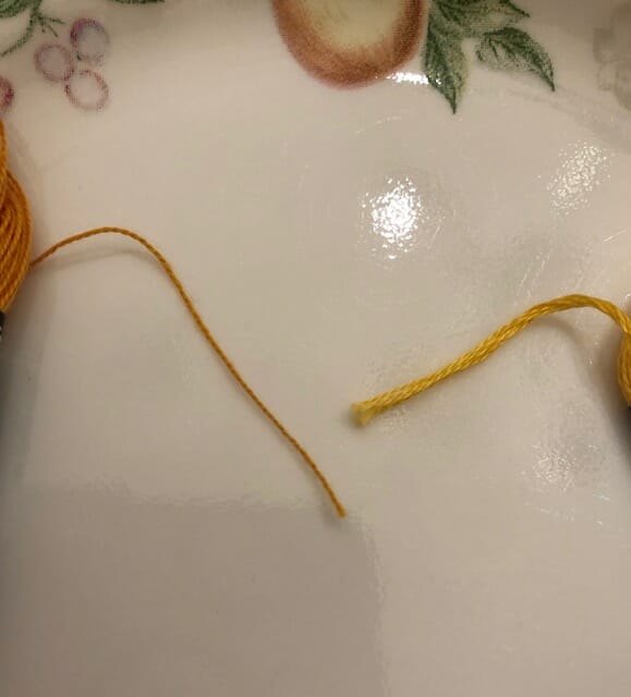 Comparison Flower Thread and 6 Strand Floss