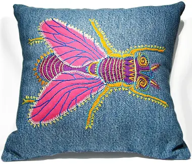 Sylvia Windhurst’s fly pillow