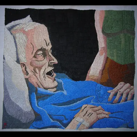 William Schaff - Cancer hand embroidery