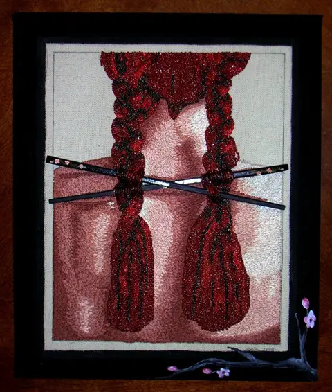 Erika Hagberg - Cherry Blossom - hand embroidery