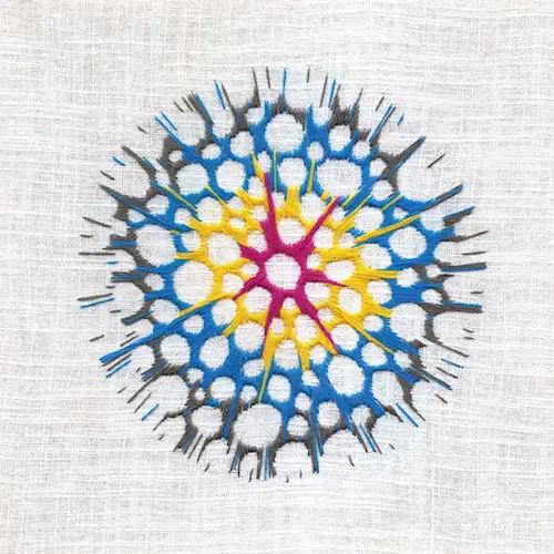 Burst by Kelly Darke (Hand embroidery)