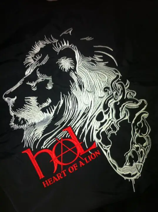 Heart Of A Lion - Stitched Sample