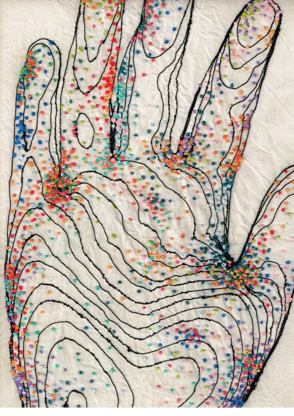 Rebecca Harris - embroidery hand