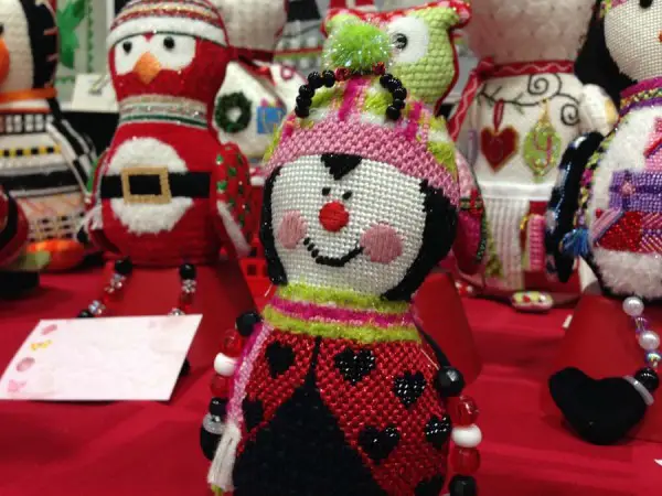 This little Lady Bug needlepoint is part of Sew Much Fun's Christmas ornament line.