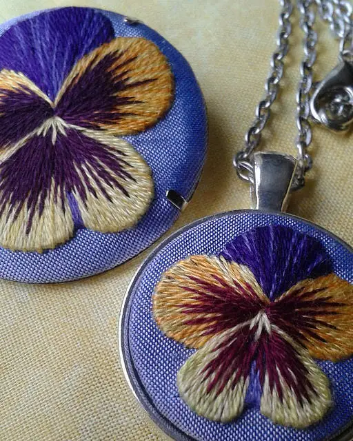 Marg Dier Hand Embroidered Flowers