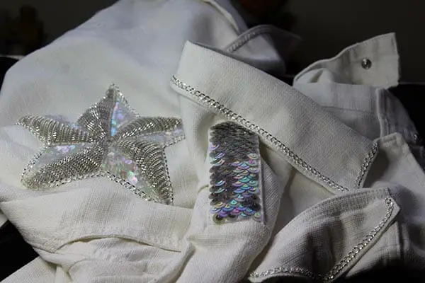 Embroidered jacket, by Claire Edwards