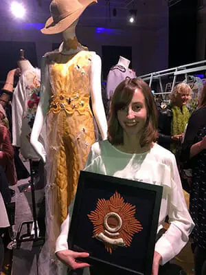 Hannah Mansfield, Hand & Lock Prize for Embroidery 3rd-place Winner, Fashion Open Category