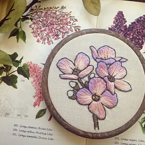Pengelly Crafts - Pink Floral Hoop