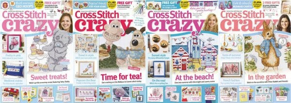 Cross Stitch Crazy covers for May to August 2017