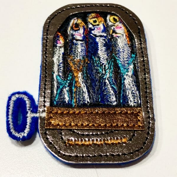 Alicja Kozłowska - Can of Sardines - Machine Embroidered Patch