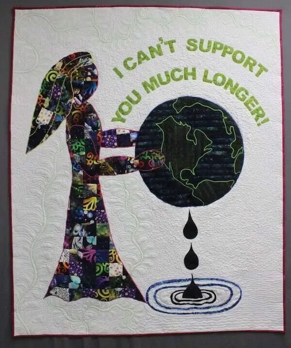 Becky Grover's Help, a quilt to bring awareness to Mother Earth