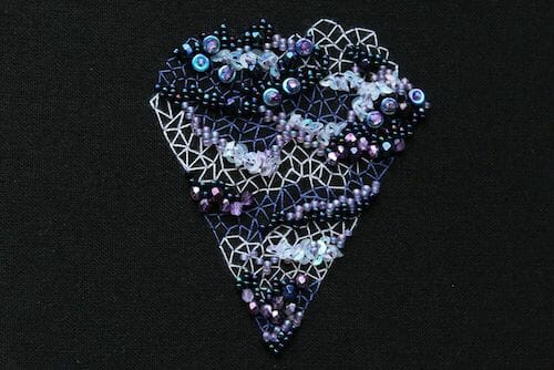 Rosie Wright Shop - Purple Geode Embroidery