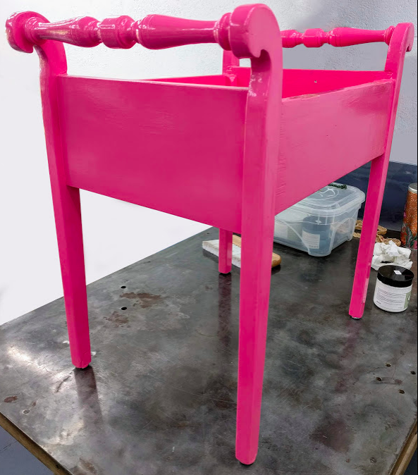 My upcycled sewing stool